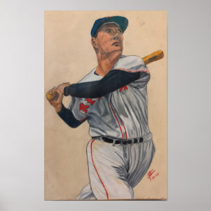 Affiche Batteur de baseball
