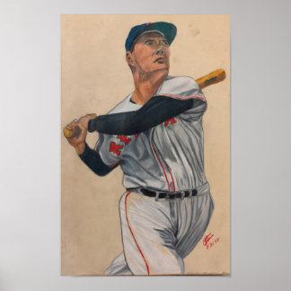 Affiche Batteur de baseball