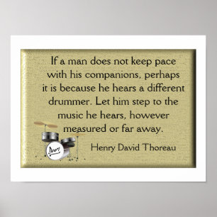 Affiche Batteur différent