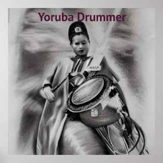 Affiche Batteur Yoruba