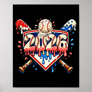 Affiche Batteurs de baseball 2026 Drip Glace Pour Garçons