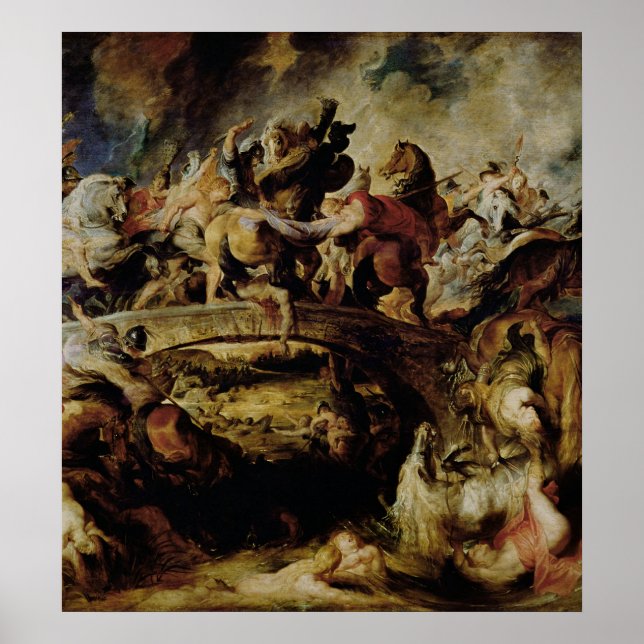 Affiche Battle of the Amazons and Greeks , c.1617 (Devant)