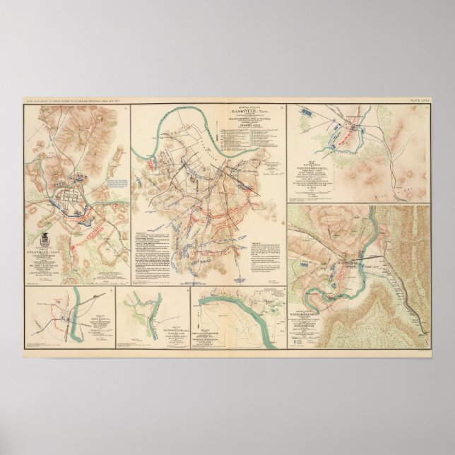 Affiche Battlefields Nashville, Tenn (Devant)