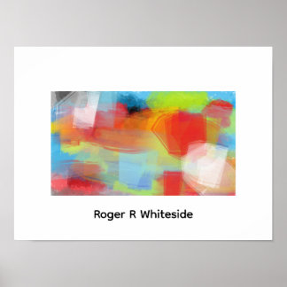 Affiche Battlehear abstract art by Roger R Whiteside
