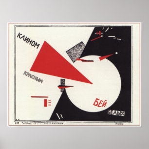 Affiche Battre les Blancs avec la Red Wedge 1920 Guerre ci