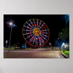 Affiche Batumi ville Géorgie, Grande roue