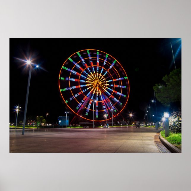 Affiche Batumi ville Géorgie, Grande roue (Devant)