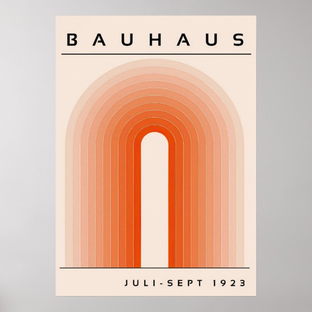 AFFICHE BAUHAUS (Devant)