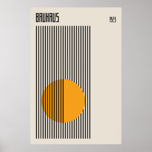 Affiche Bauhaus 1923 Conception rétro