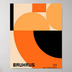 Affiche bauhaus, bauhaus design, design moderne, géométriq