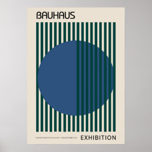 Affiche bauhaus, bauhaus design, design moderne, géométriq
