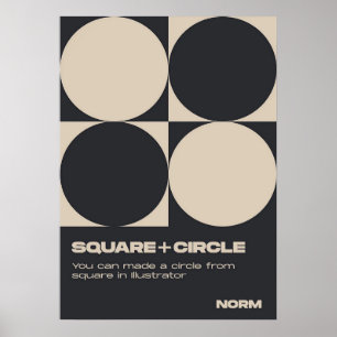 Affiche bauhaus, bauhaus design, design moderne, géométriq