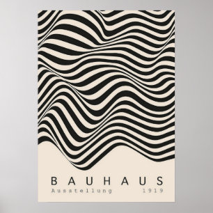 Affiche bauhaus, bauhaus design, design moderne, géométriq