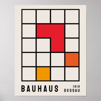 Affiche Bauhaus, Exposition Bauhaus Imprimer B16