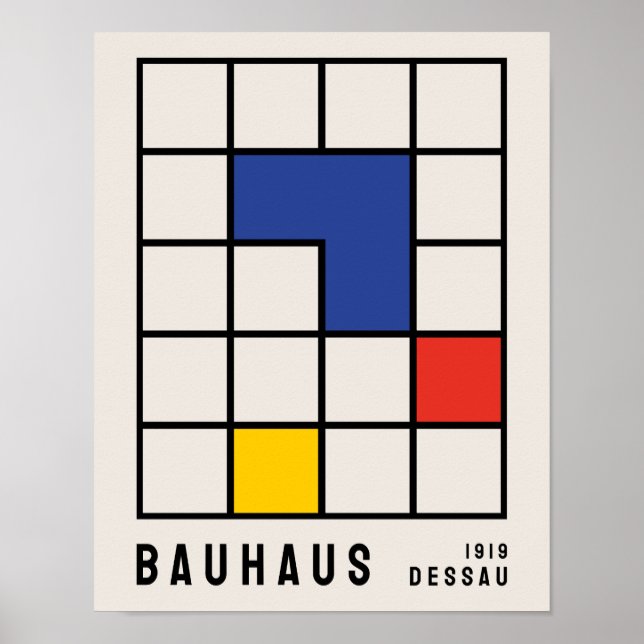 Affiche Bauhaus, Exposition Bauhaus Imprimer B17 (Devant)