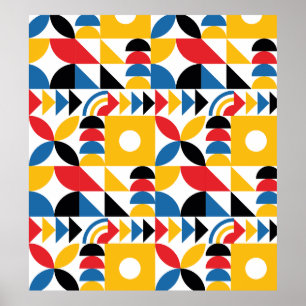 Affiche Bauhaus Inspiré Contemporain Mi-Siècle