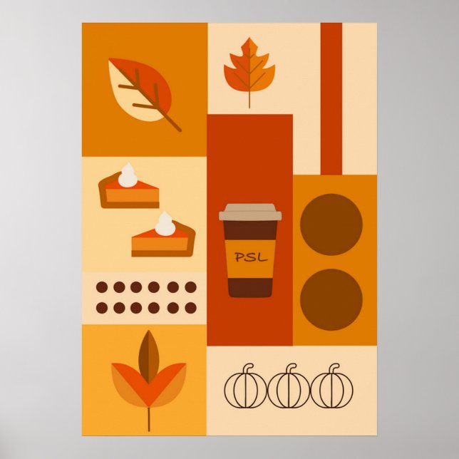 Affiche bauhaus, moderniste, minimal, géométrique, abstrai (Devant)
