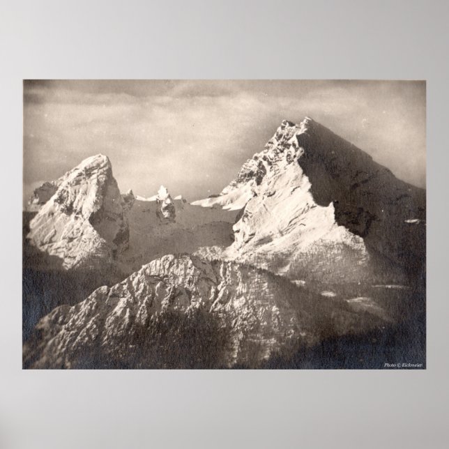 Affiche Bavarian Alps - Berchtesgaden - Watzmann - Alpes (Devant)