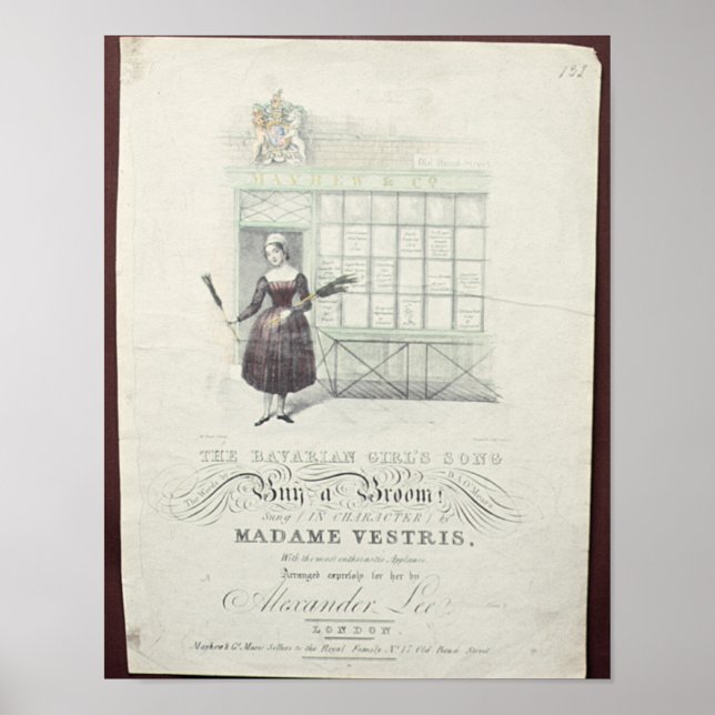 Affiche Bavarian Girls Chanson de Maxim Gouci, feuille de  (Devant)