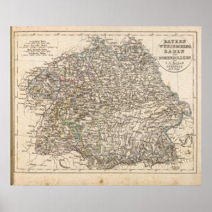 Affiche Bavière, W � rttemberg, Baden, Hohenzollern