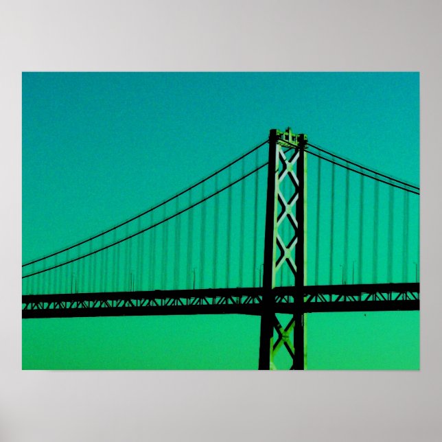 Affiche Bay Bridge - San Francisco, Californie (Devant)