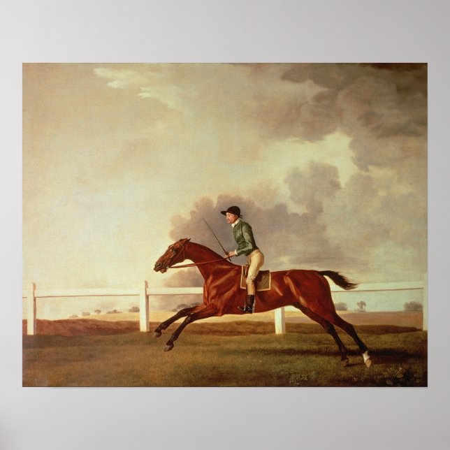 Affiche Bay Malton avec John Singleton Up, vers 1767 (Devant)