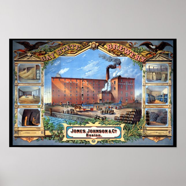 Affiche Bay State Brewery Boston (Devant)