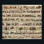 Affiche BAYEUX TAPESTRY 1066 Bataille d'Hastings<br><div class="desc">La Tapisserie de Bayeux est un tissu brodé de près de 70 mètres (230 pieds) de long et 50 centimètres, qui décrit les événements qui ont conduit à la conquête normande d'Angleterre concernant William, duc de Normandie, et Harold, comte de Wessex, plus tard roi d'Angleterre, et culminant dans la bataille...</div>