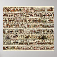 BAYEUX TAPESTRY 1066 Bataille d'Hastings