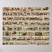 BAYEUX TAPESTRY 1066 Bataille d'Hastings