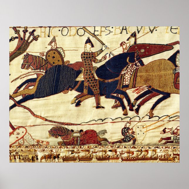 AFFICHE BAYEUX TAPESTRY, ODO DANS LA BATAILLE DES HASTINGS (Devant)