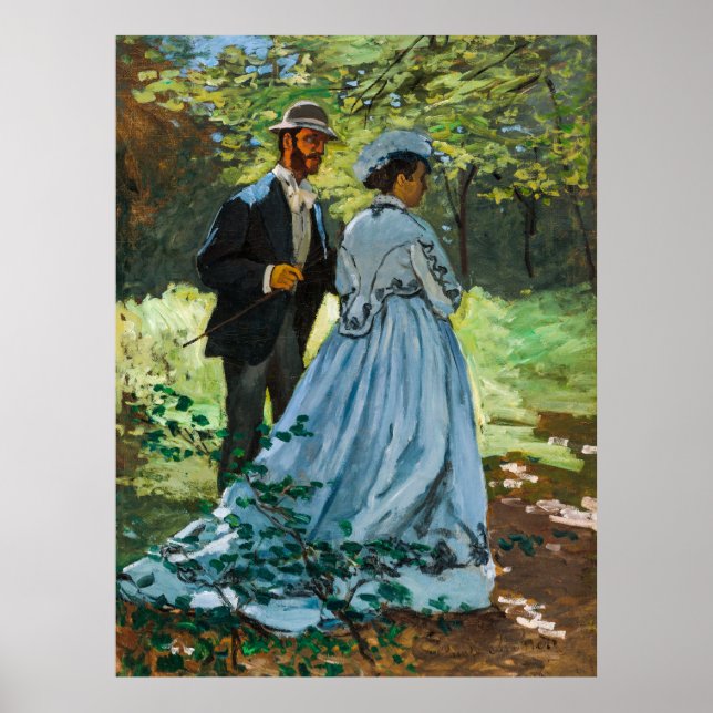 Affiche Bazille et Camille par Claude Monet (Devant)