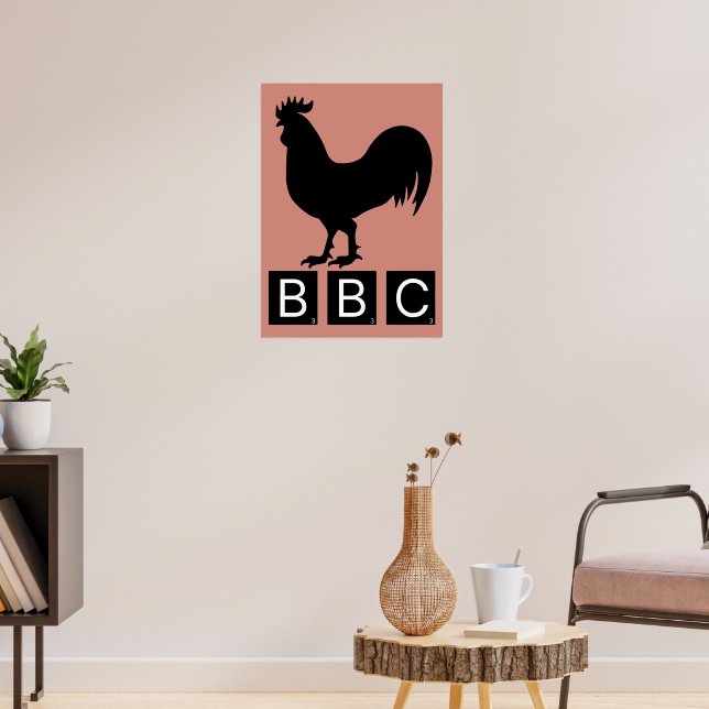 Affiche BBC - Gros Cockerel noir (Salon 3)
