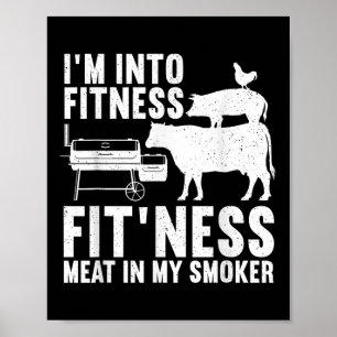 Affiche Bbq Amusant Viande Fumer Art Pour Hommes Femmes Ba