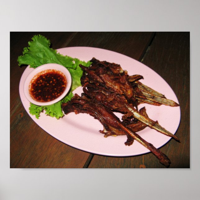 Affiche BBQ Duck Beaks ... Restauration asiatique thaïe (Devant)