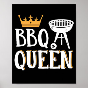 Affiche BBQ Queen Smoker Grill Barbecue Viande Grill