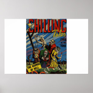 Affiche BD d'horreur vintage   bande dessinée d'horreur de