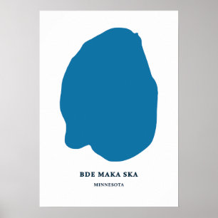 Affiche Bde Maka Ska - Minneapolis Carte Vintage