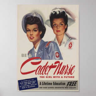 Affiche Be a Cadet Nurse