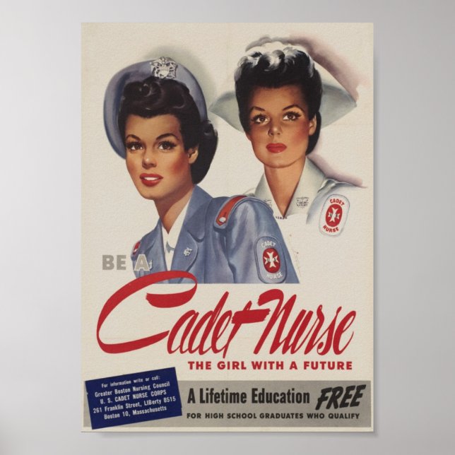 Affiche Be a Cadet Nurse (Devant)