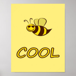 Affiche Be Cool, Bee Gifts ,I Love Bee, Beekeeping Gift