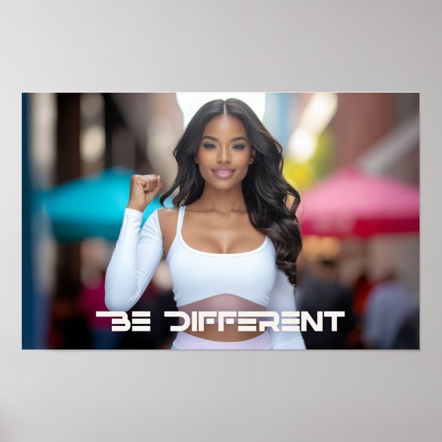AFFICHE BE DIFFERENT (Devant)