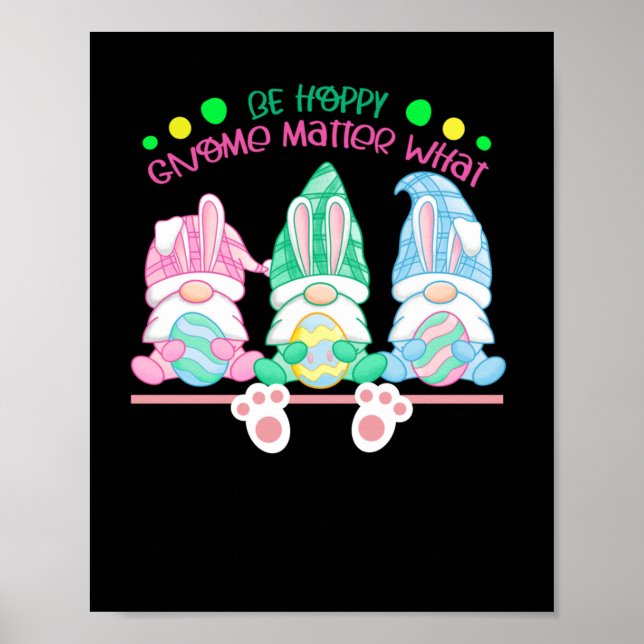 Affiche Be Hoppy Gnome What Sticker (Devant)
