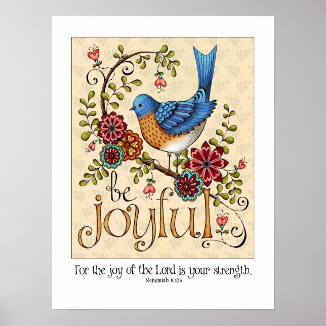 Affiche Be Joyful - Fine Art Print (Devant)