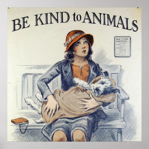Affiche Be Kind To Animals