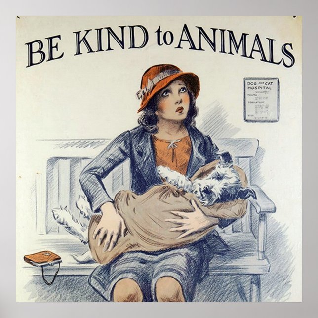 Affiche Be Kind To Animals (Devant)