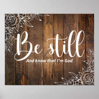Affiche Be Still and Know That I’m God