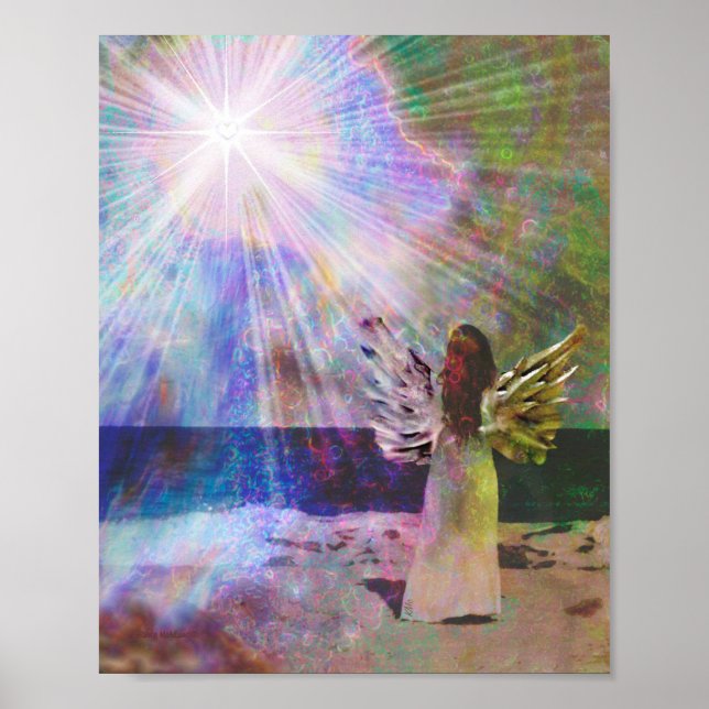 Affiche Beach Angel of Light Wall Art Print (Devant)