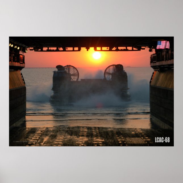 AFFICHE BEACH ASSAULT - LCAC-68 (Devant)