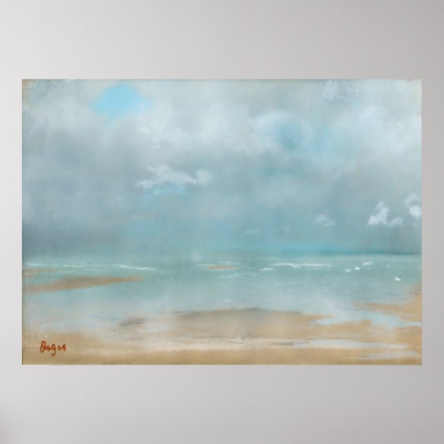Affiche Beach At Low Tide by Edgar Degas (Devant)